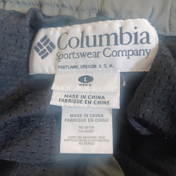 Columbia Gray Cargo Pants Mens Large 35x32 Outdoor Hiking Mesh Lining Light - Picture 12 of 15